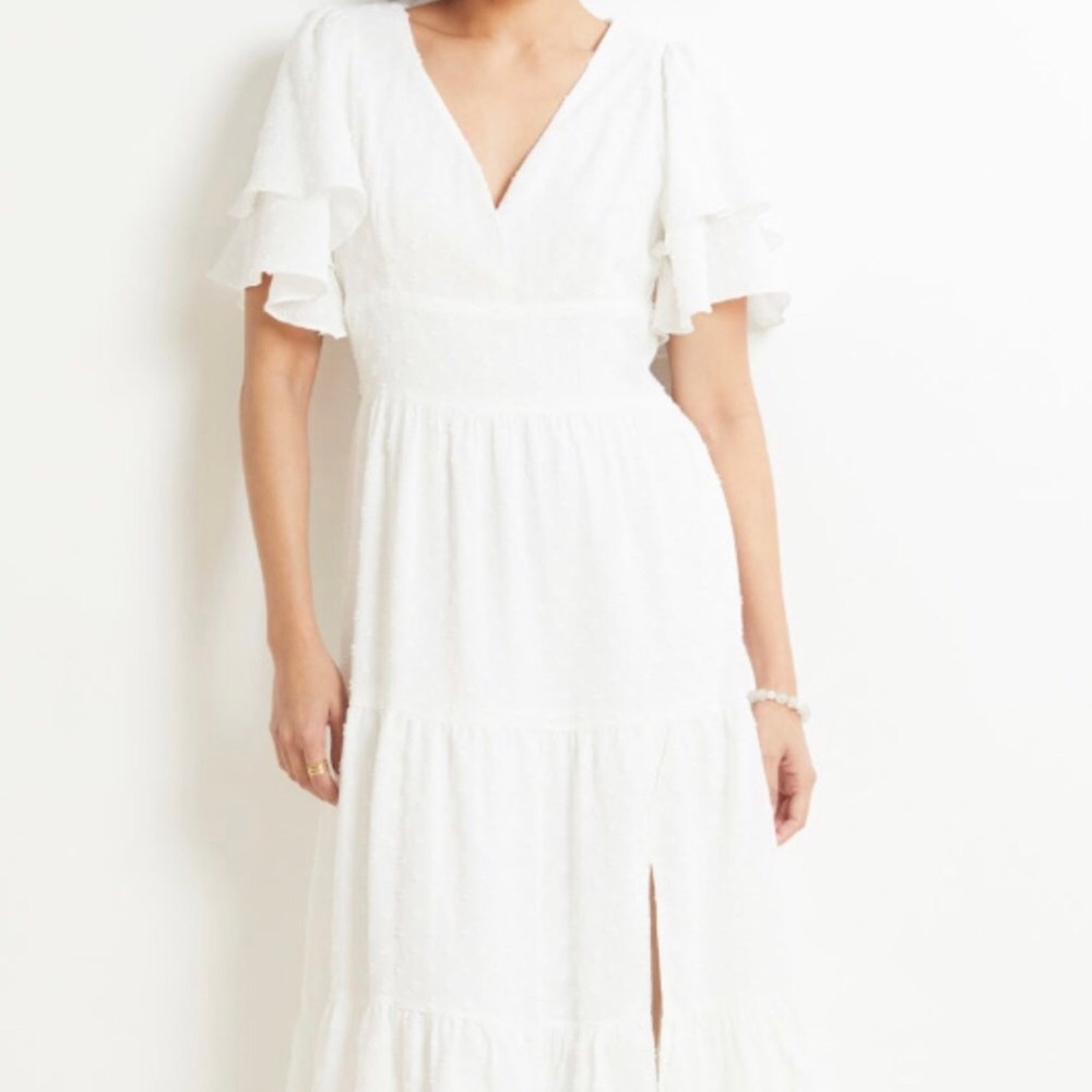 Line and Dot Solar midi dress